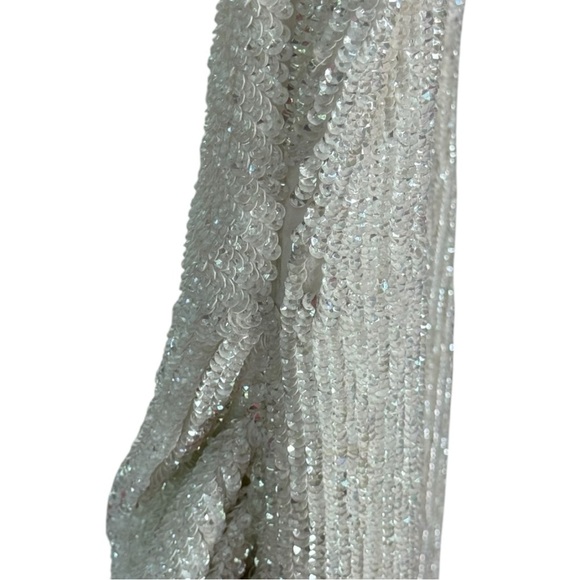 Retrofête Katya Moonglow White Sequin Embellished Gown Size Med NWT - Picture 8 of 14